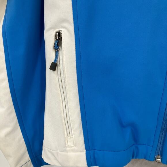 The North Face Flight Series Blue White Windstopper Full Zip Track Jacket Coat - Picture 12 of 15